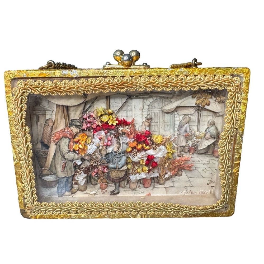 Rare Vintage French Vue d' optique by Anastasia Purse/Artwork